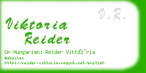 viktoria reider business card